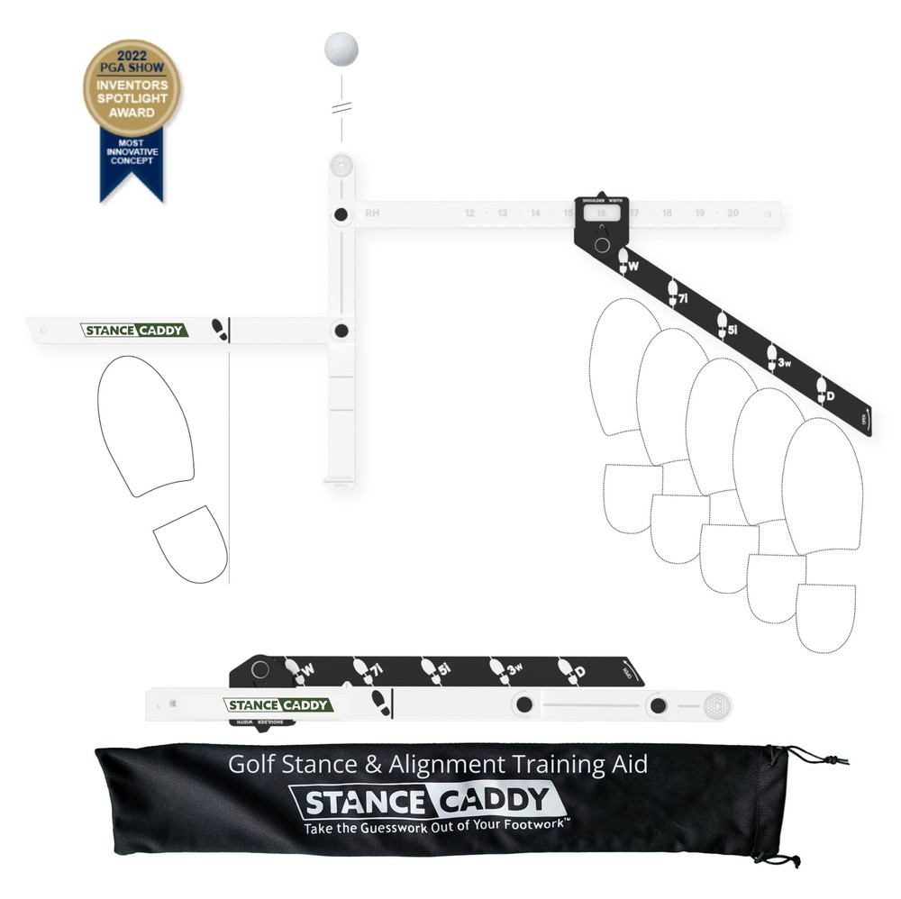 Golf Stance and Alignment Training Aid – Setup Left & Right Handed - Prope