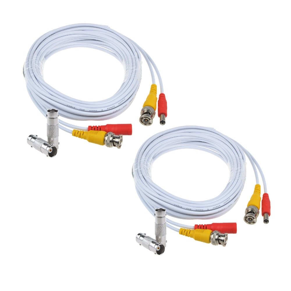 Flashmen 2-Pack 25ft HD Video Power Security Camera Cables 25FT 2PACK, 2 PACK