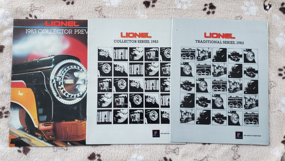Three 1983 Fundimensions Lionel Trains Catalogs / Brochures