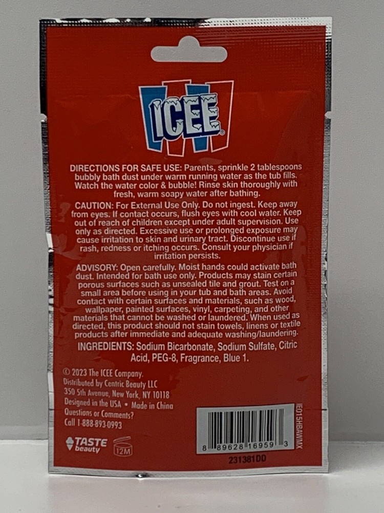 ICEE Blue Raspberry Scented Bath Dust