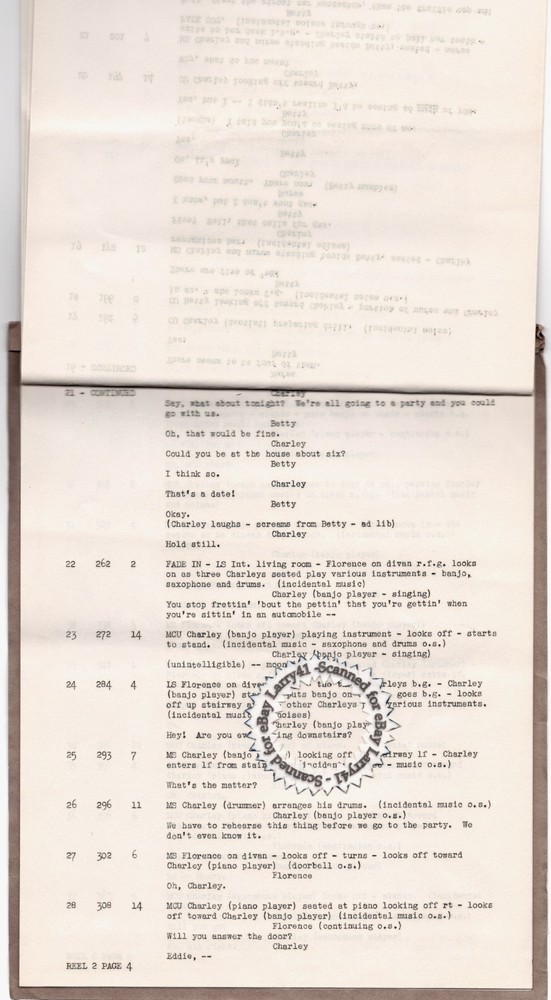 Hal Roach SCRIPT Charley Chase SCREENPLAY Four Parts (1934) vintage original!