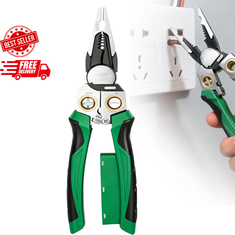 8-in-1 Wire Stripper and Voltage Tester, Professional Electrician Tool