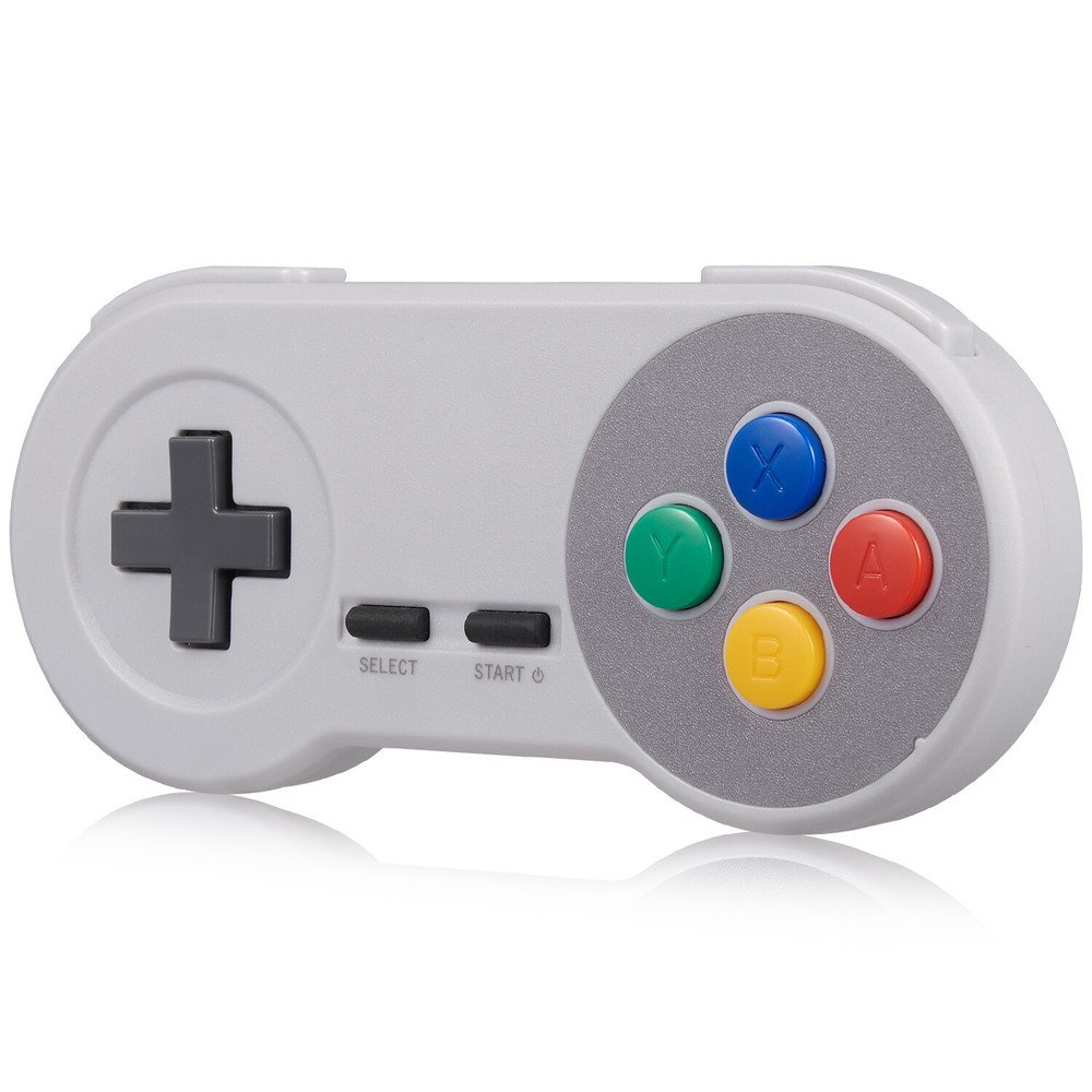 Wireless USB SNES Controller Game pad for Super Retro Games Windows PC Mac Linux