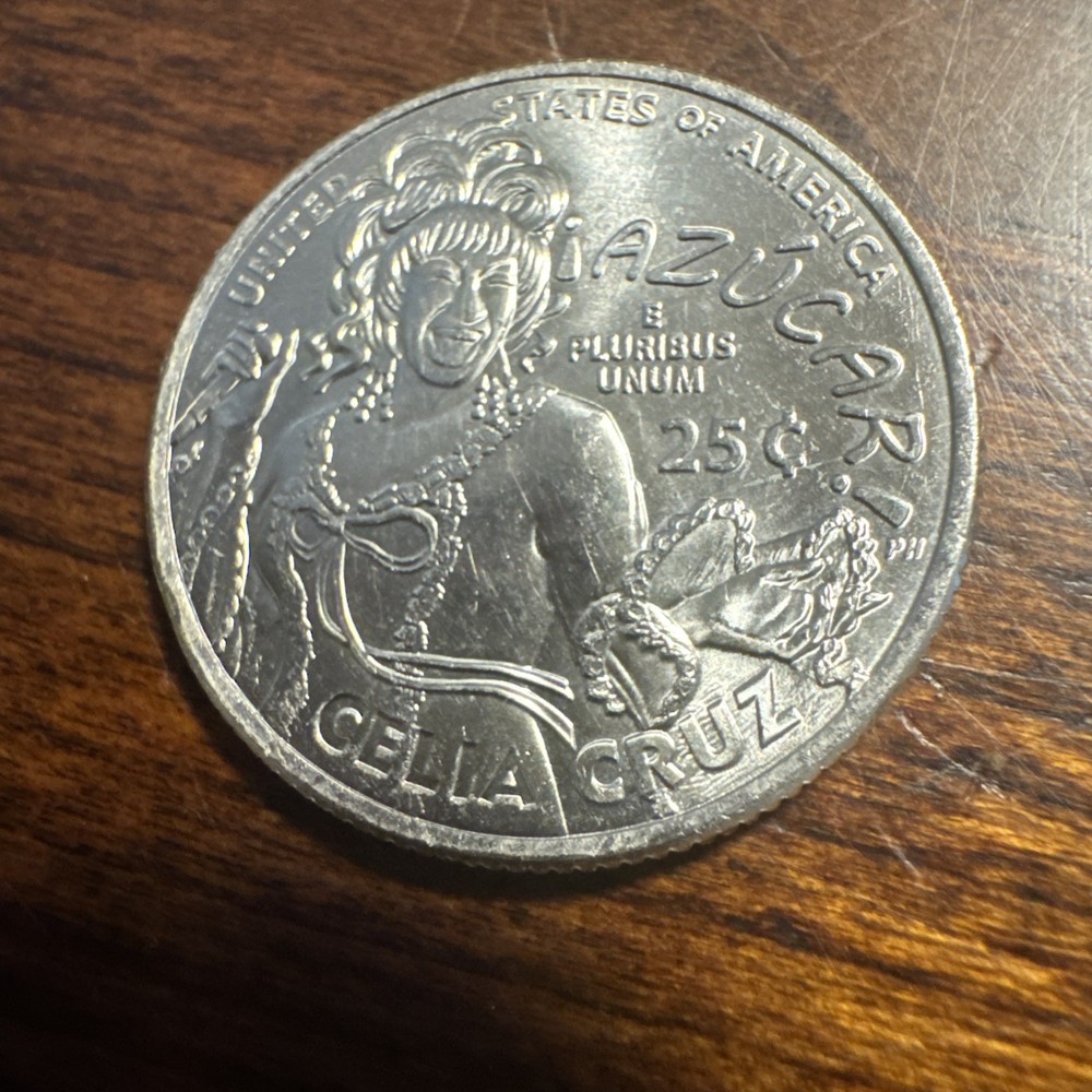 Rare 2024 P Celia cruz quarter Error In COD We Trust