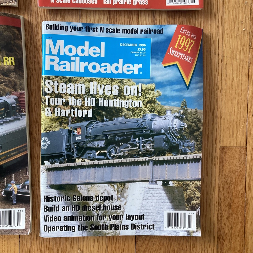 Model Railroader Magazine 1996 - 12 Issues