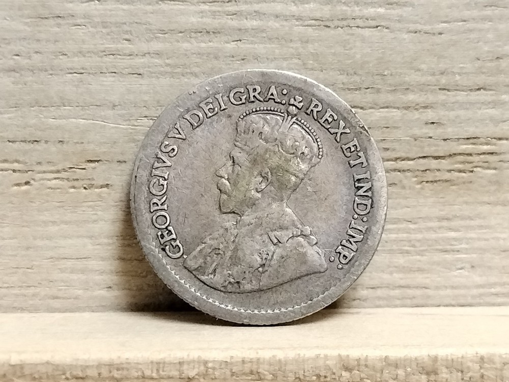 1920 5 Cents Canada Silver Coin