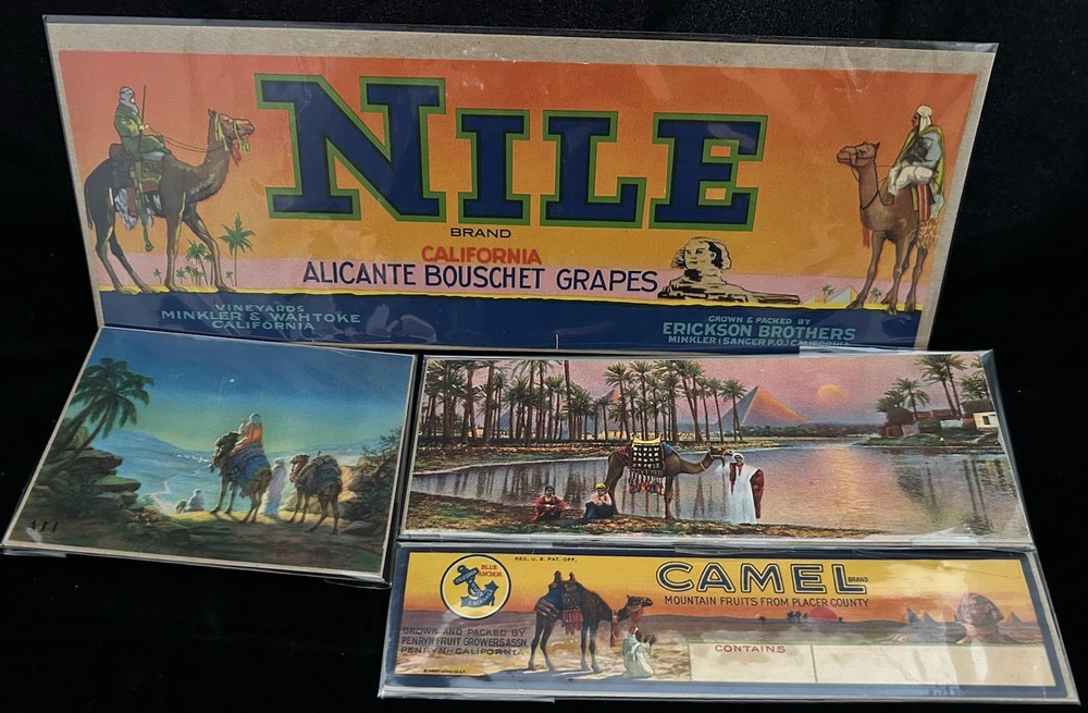 4 Camel Ads, Prints, Fruit Labels