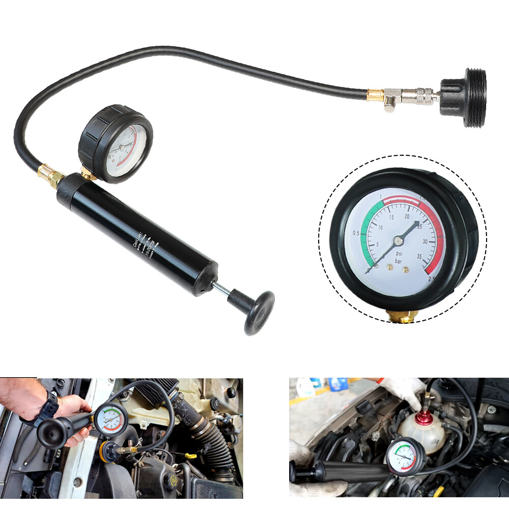14pcs Universal Radiator Pressure Tester Kit Coolant Vacuum Type Cooling System