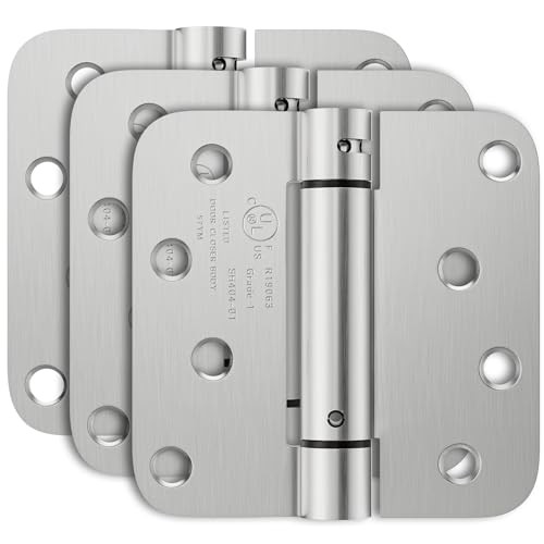 3 Pack Self Closing Door Hinges 4 Inch, Automatic Closing Door Hinge with
