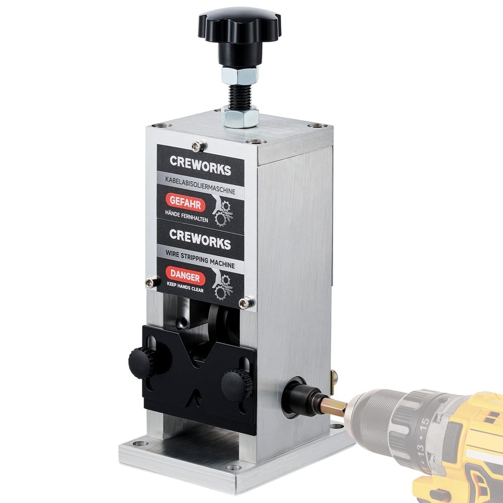 CREWORKS Manual Wire Stripper Machine, 0.06"-1" Wire Stripping Machine, Wire ...