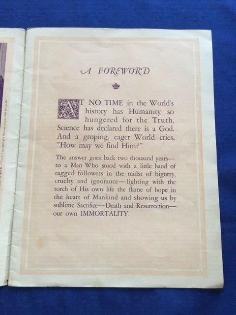 THE KING OF KINGS: SOUVENIR PROGRAM