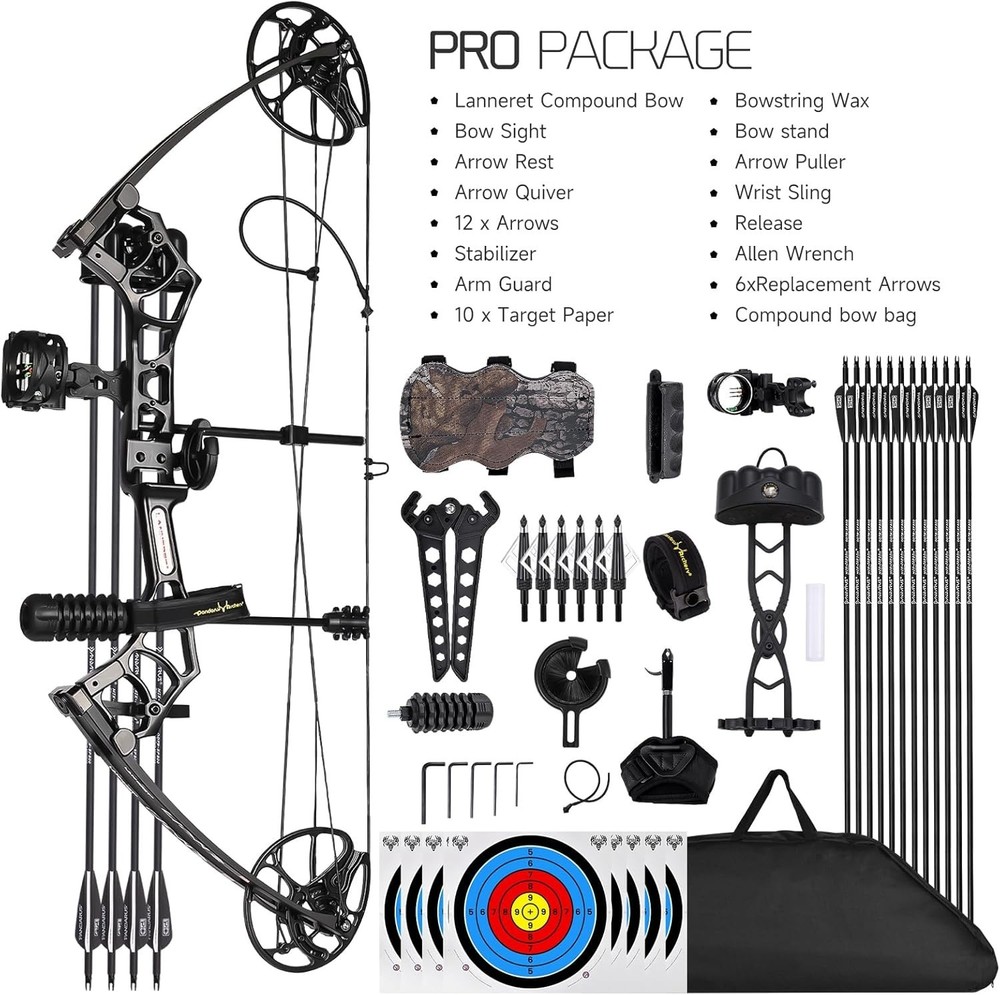 Compound Bow and Archery Sets - Right Hand Archery Compound Bows 0-70 lbs Draw