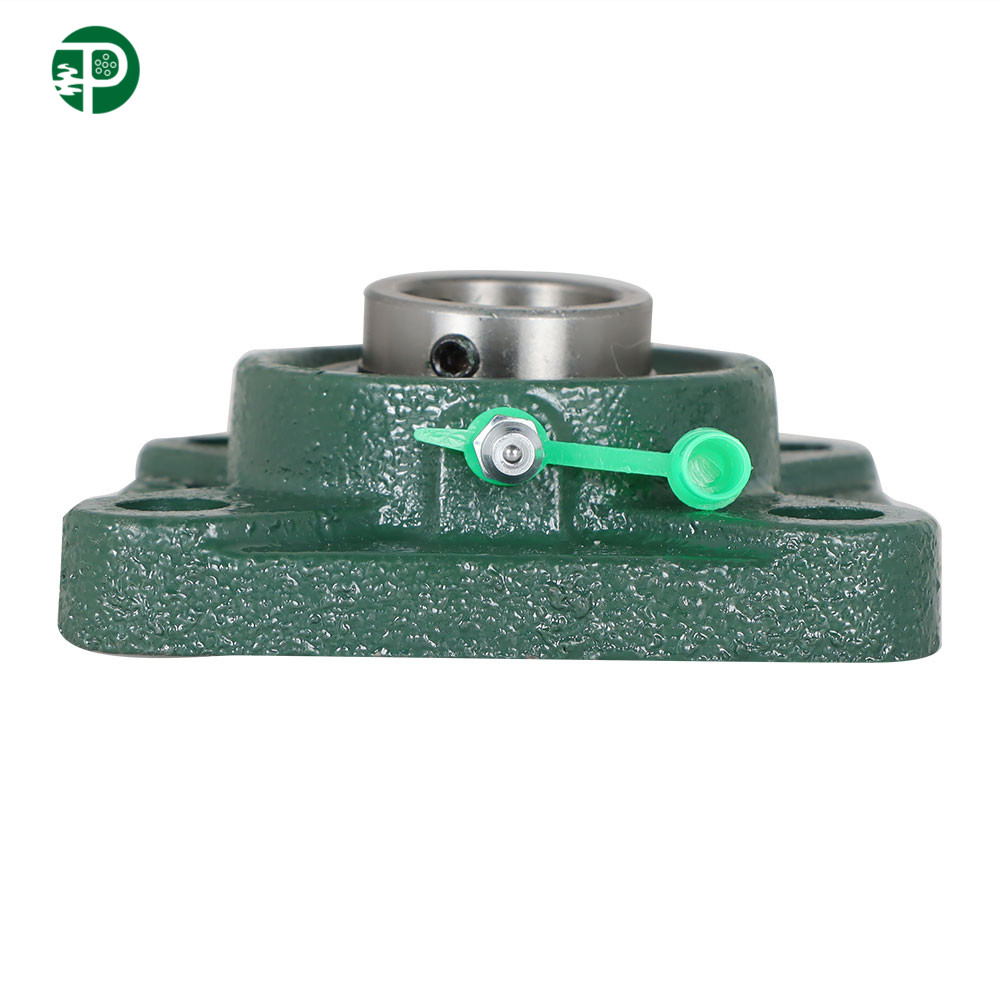 2 PCS UCF205-16 Solid Base Pillow Block Flange Mounted Bearing 1" Bore 4 Bolt
