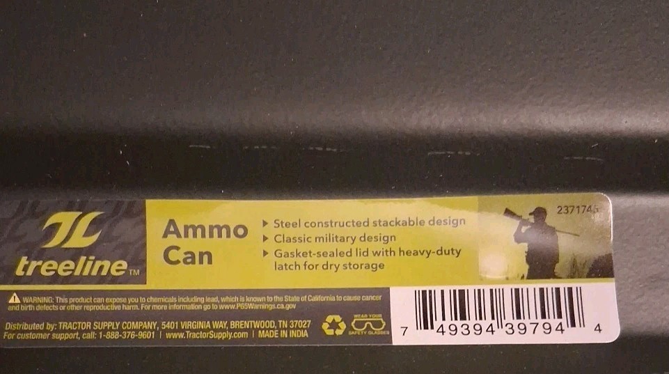 Treeline Ammo Can Classic Military Design