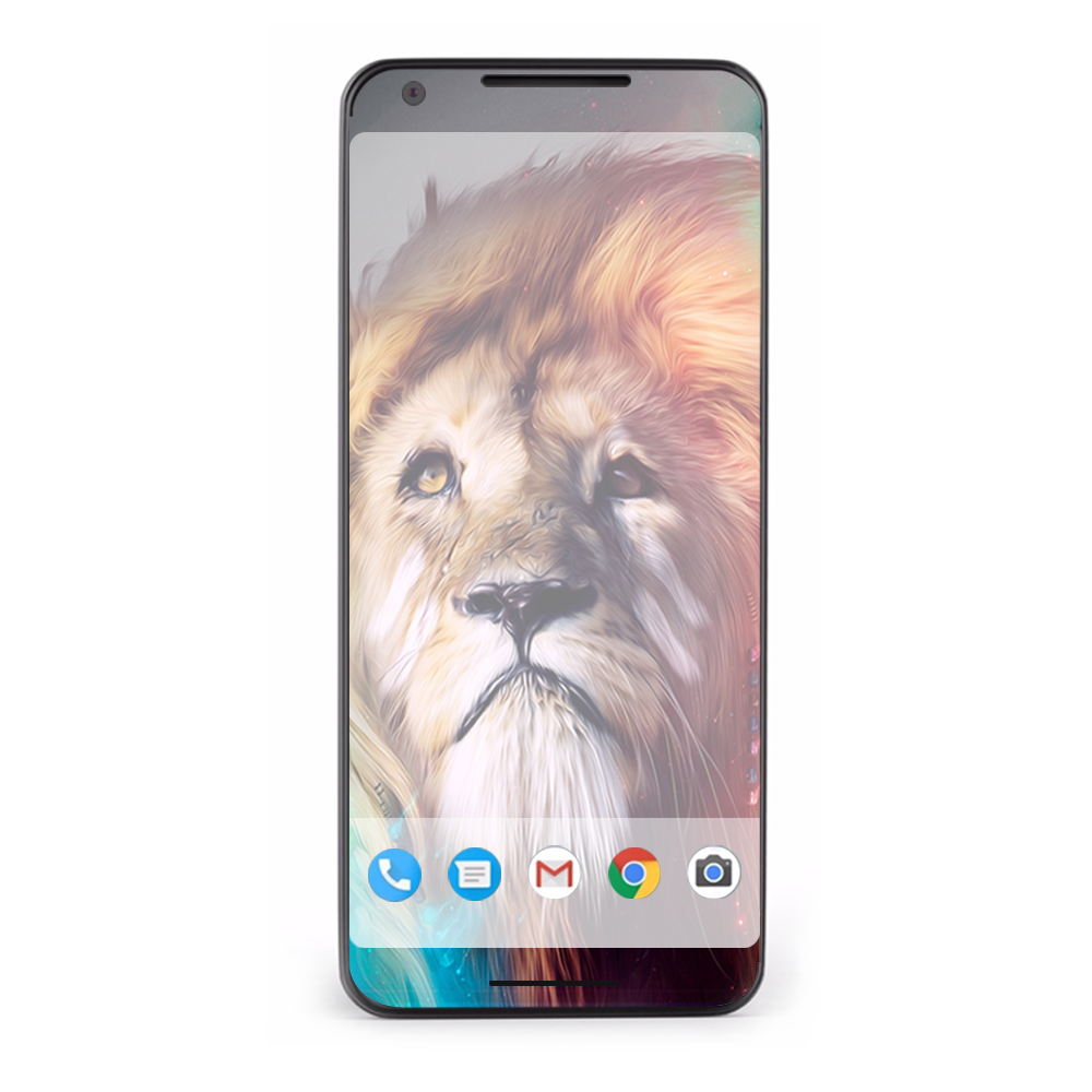 Google Pixel 2 Skins Decal Wrap Lion face
