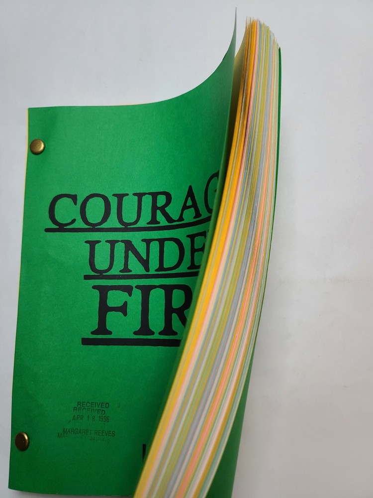 COURAGE UNDER FIRE / Patrick Duncan 1996 Screenplay, Denzel Washington, Meg Ryan