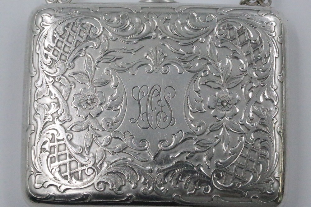 Tiffany & Co. Sterling Silver Compact/Cigarette Case Monogrammed LOS