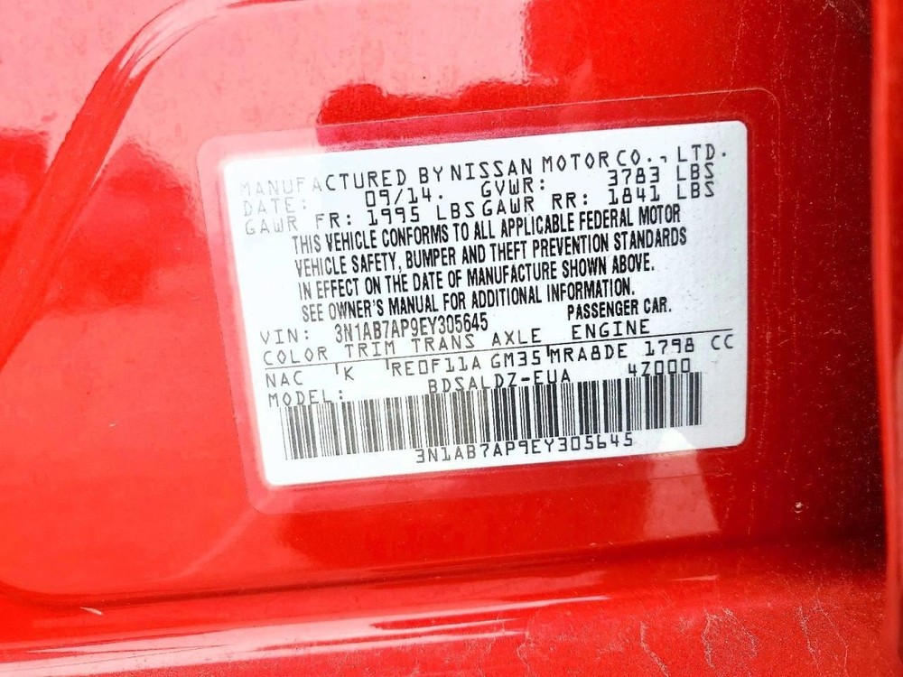 Engine ECM Electronic Control Module 1.8L Fits 13-15 SENTRA 5029996