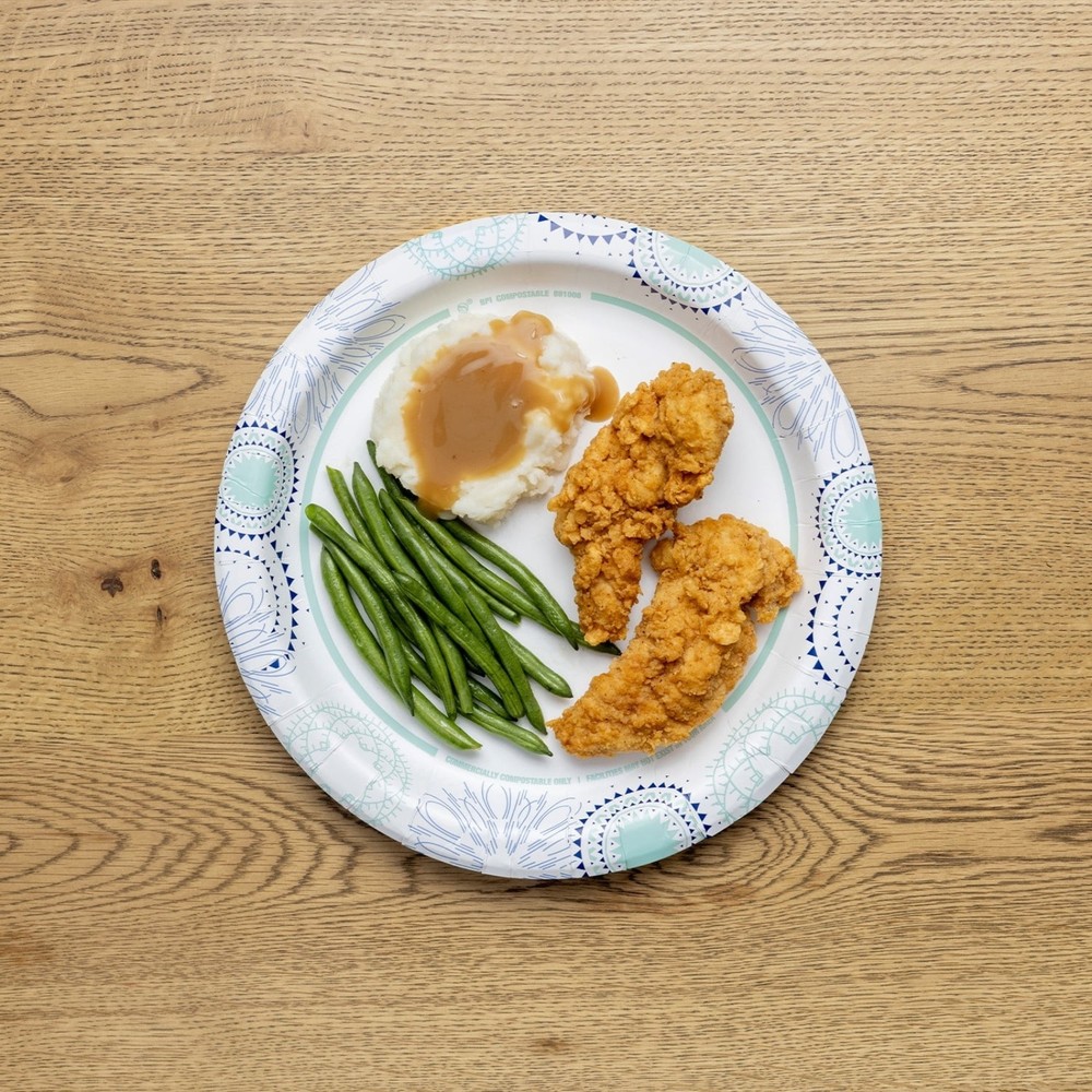 Great Value Disposable Paper Plates, 10", 50 Count