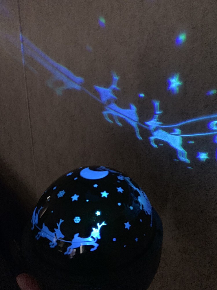 LED LIGHTSHOW SHADOWLIGHT LED PROJECTION TABLETOP MULTICOLOR GEMMY Night Light