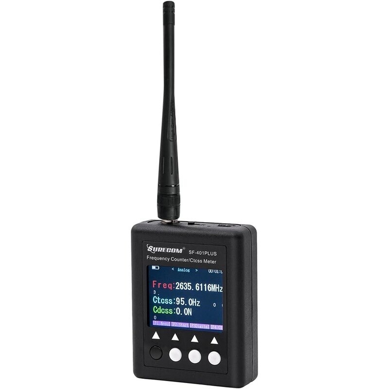 Portable Frequency Counter Meter 27-3000MHz W/ DCS Decoder Two-way Radio Black
