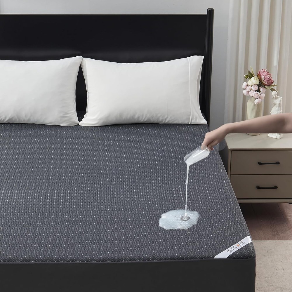 Queen Waterproof Mattress Protector Noiseless Deep Pocket 6-18in