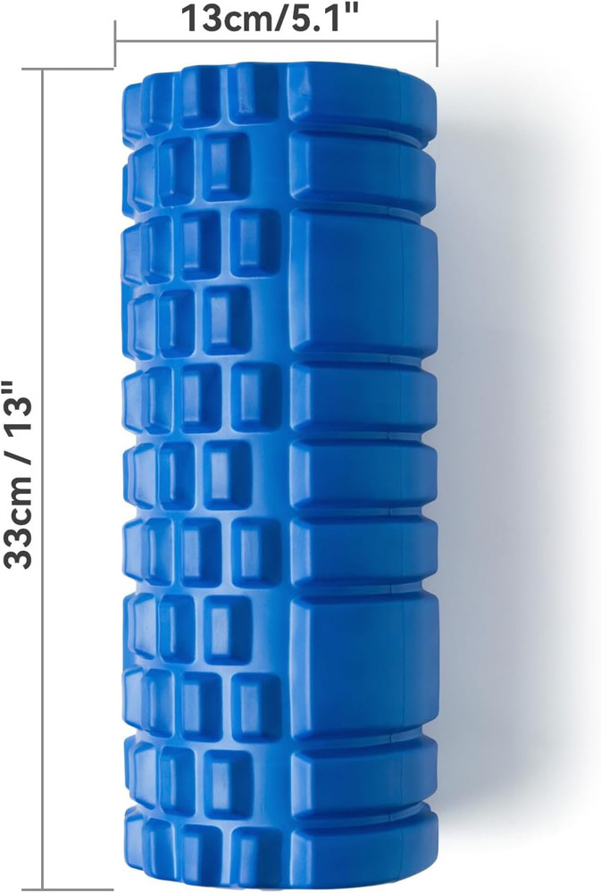 Foam Roller for Deep Tissue Massager, 13" High Density Exercise Patented Roller