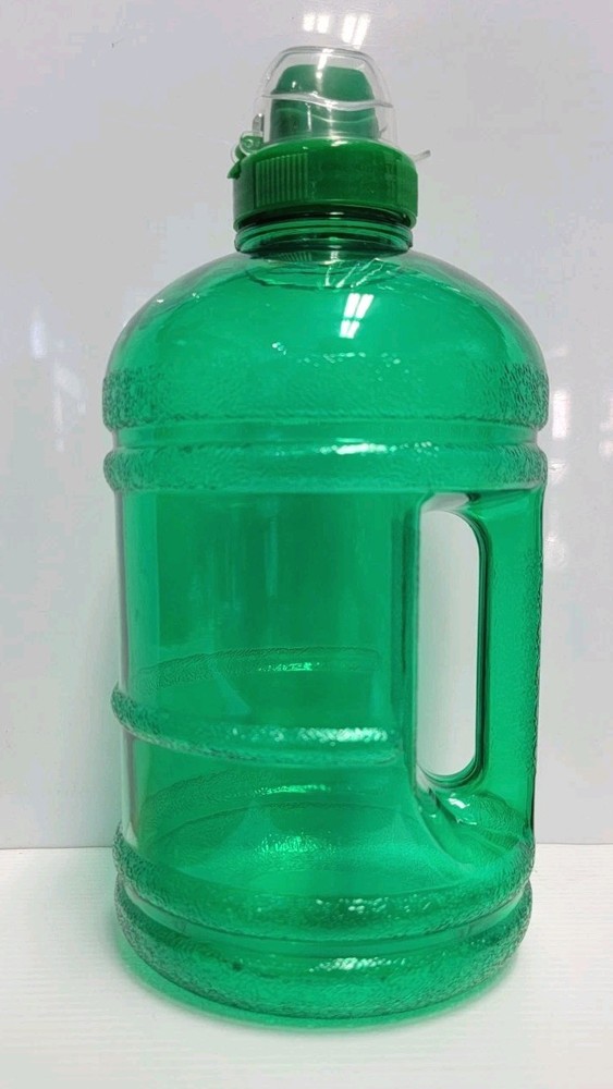 Water Sports Bottle Polycarbonate Half Gallon 1.89 L 64 oz Green