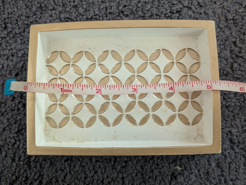 (5) White and gold bathroom accessories