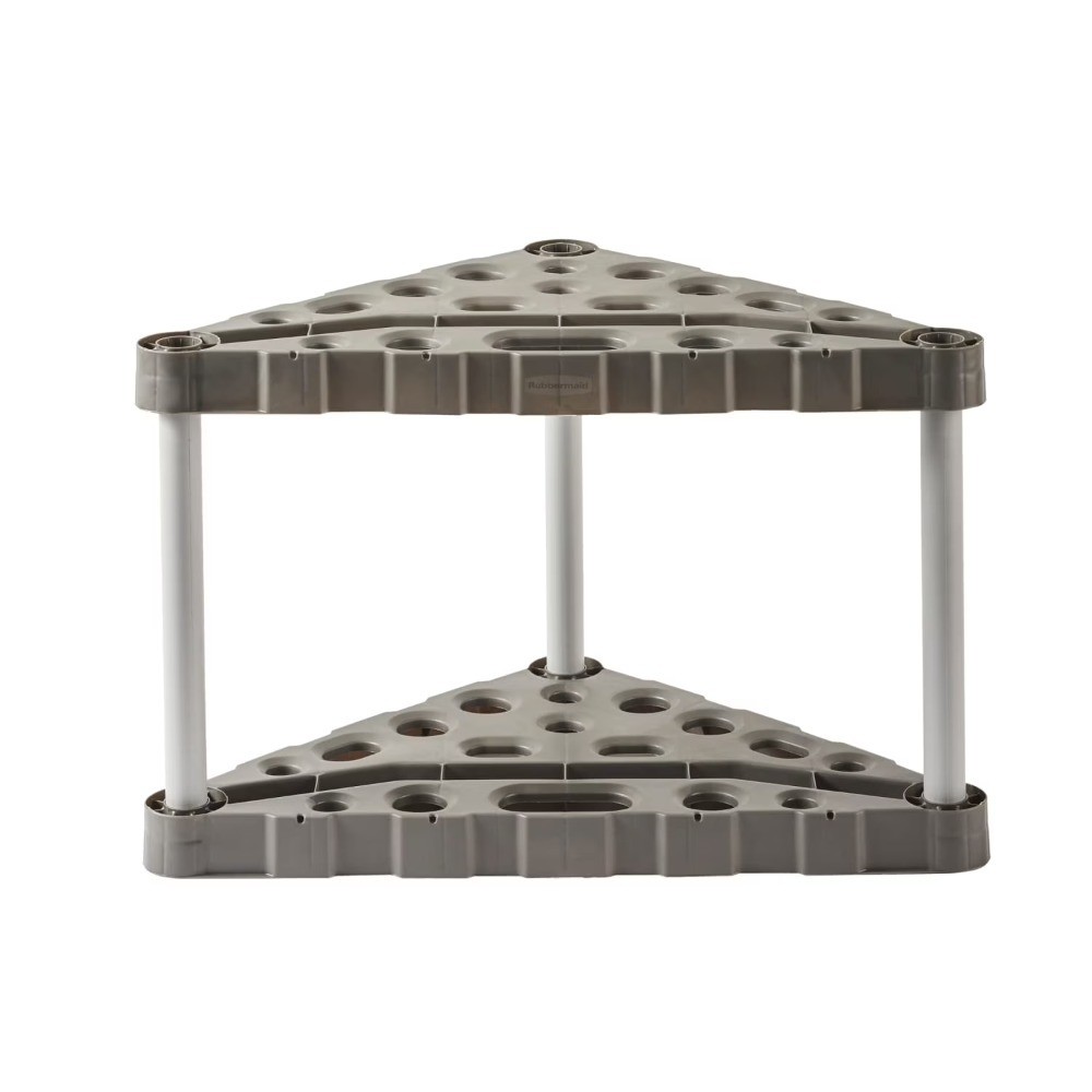 Corner Tool Tower Garage Storage Rack Holds 30 Tools Organizer Black