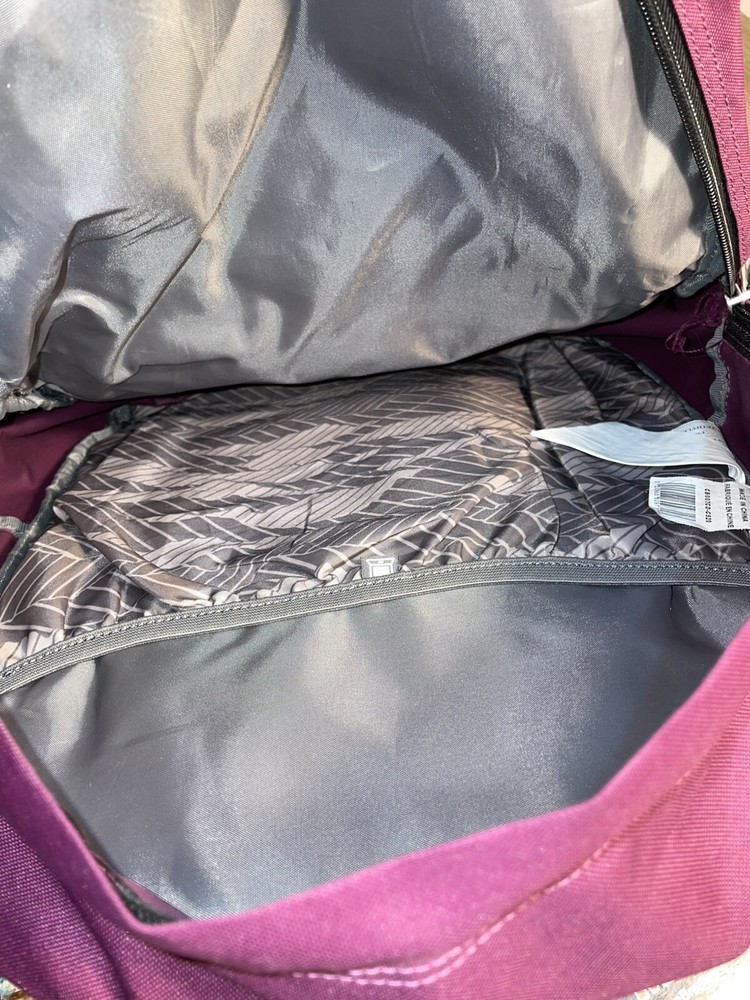 Columbia Backpack Purple with Blue Label