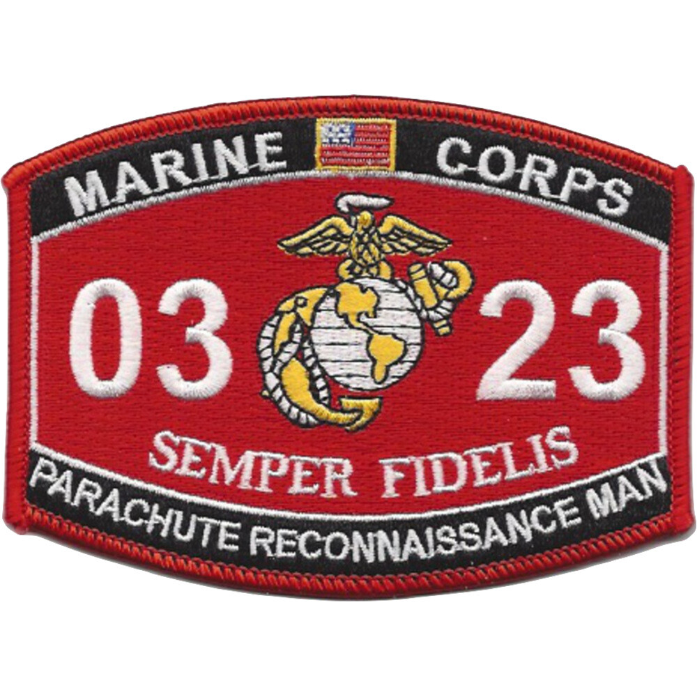 0323 Parachute Reconnaissance Man MOS Patch
