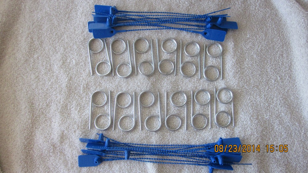 🔥🧯25-FIRE EXTINGUISHER TAMPER FLAG SEALS & 20-FIRE EXTINGUISHER PULL PIN'S