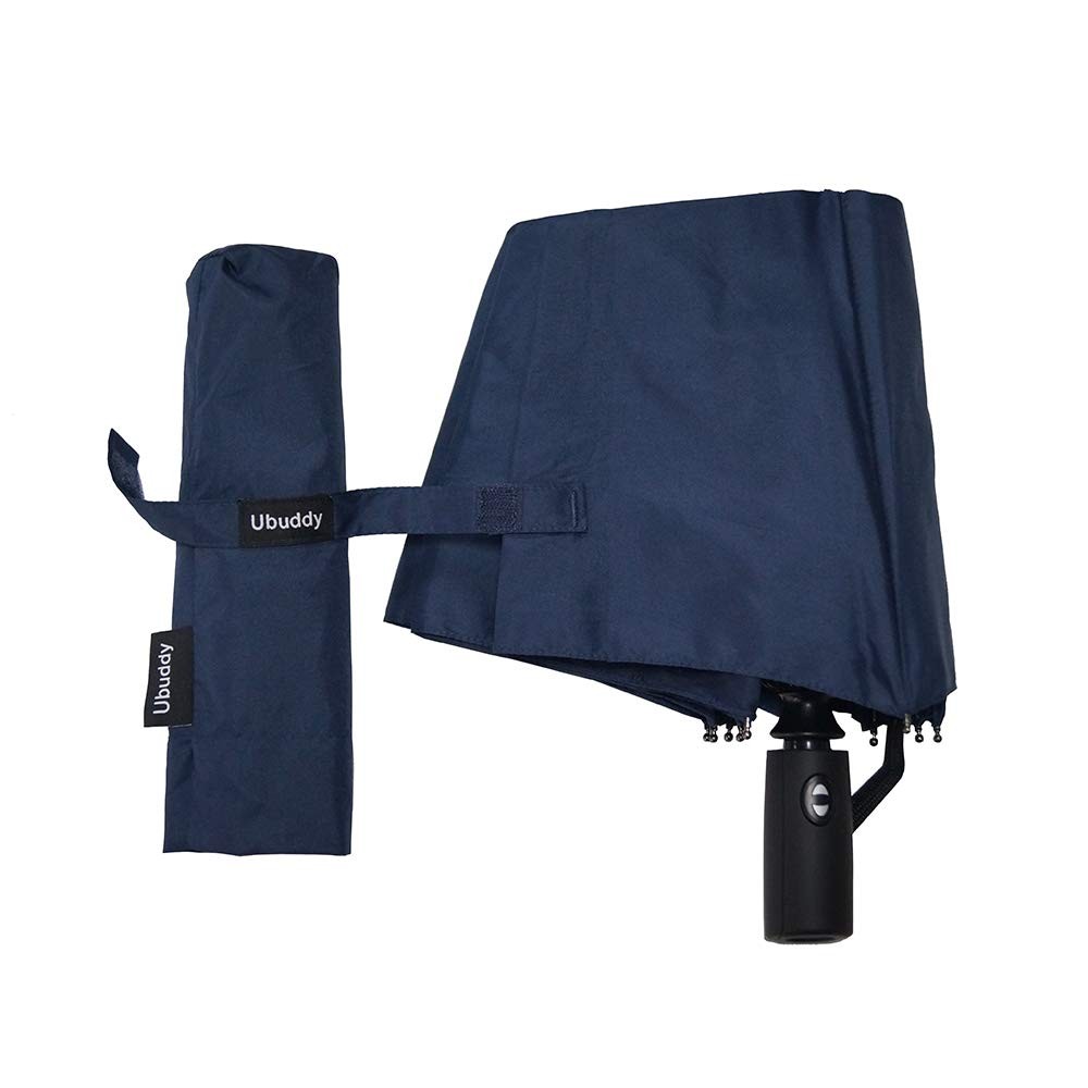 UBUDDY 2 PACK Automatic Auto Open Close Large Canopy 46 Inches, Black+Blue