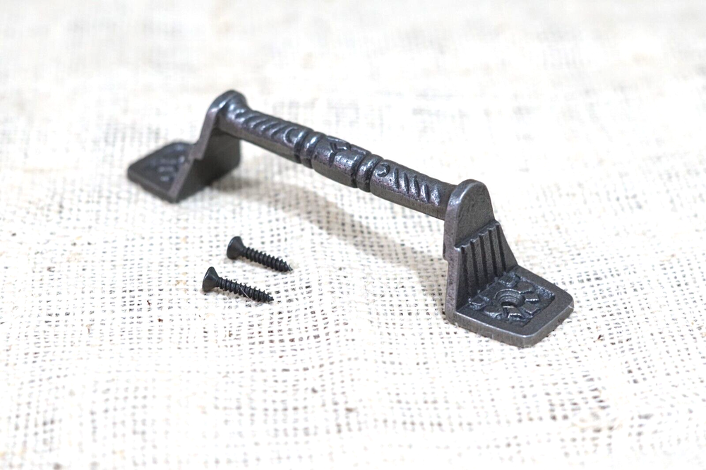 20 Cast Iron Handles Gate Pull Shed Door Handles Fancy Drawer Pulls Barn Iron