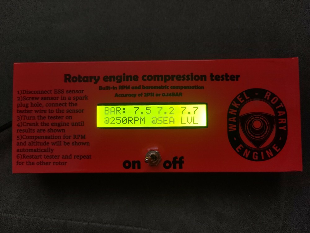 Rotary Engine Compression Tester MAZDA RX8 RX7 13B 12A 20B