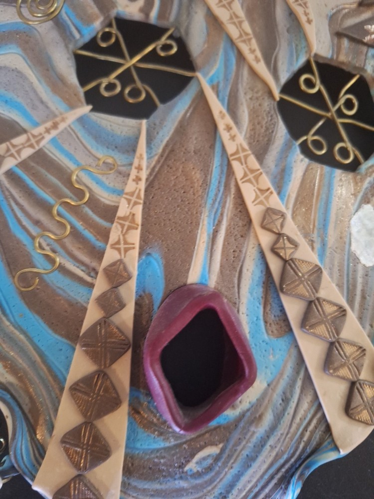 ethnic tribal mask vintage