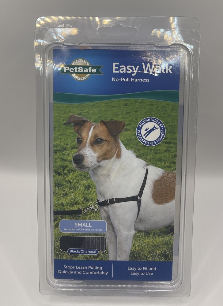 Petsafe Easy Walk S Small No-Pull Harness Black/Charcoal Adjustable NEW IN BOX