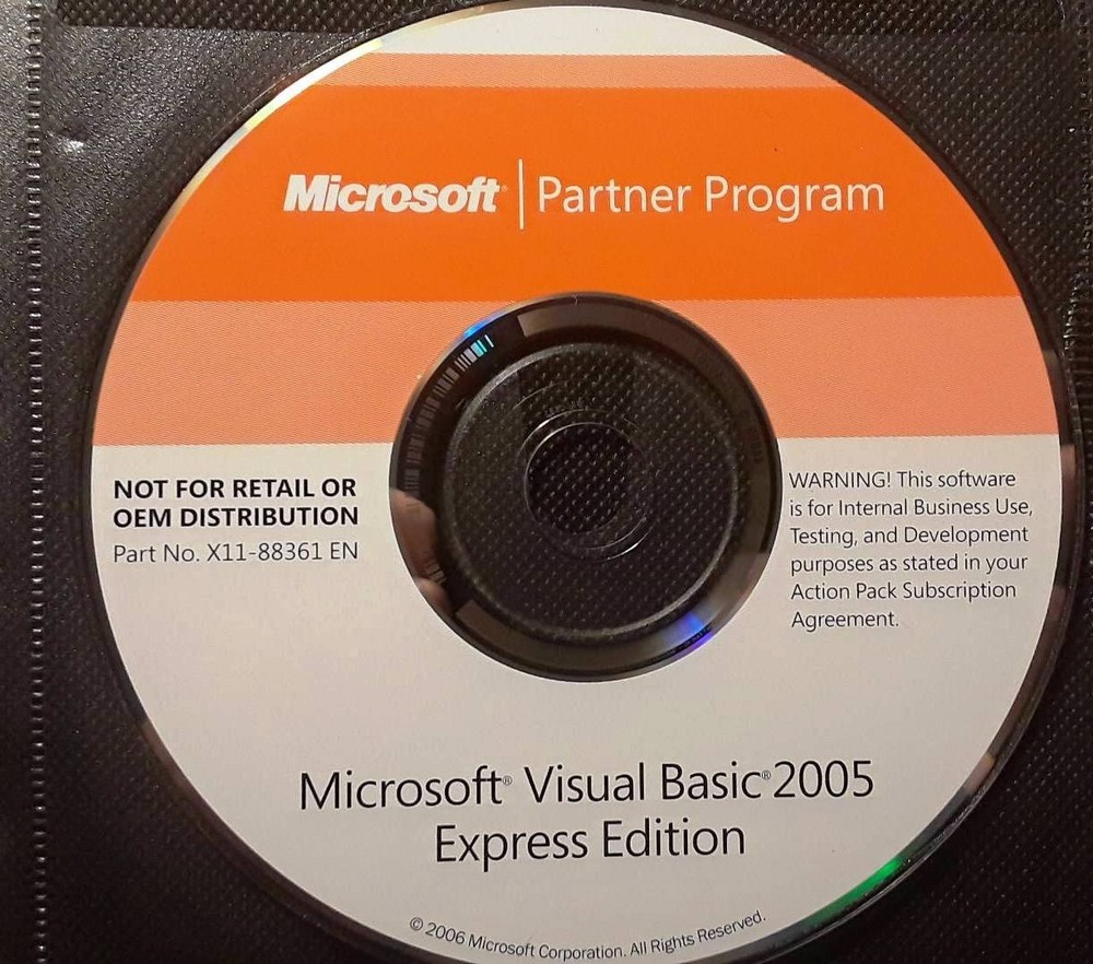 Microsoft Visual Basic 2005 Express Full Version w/ License