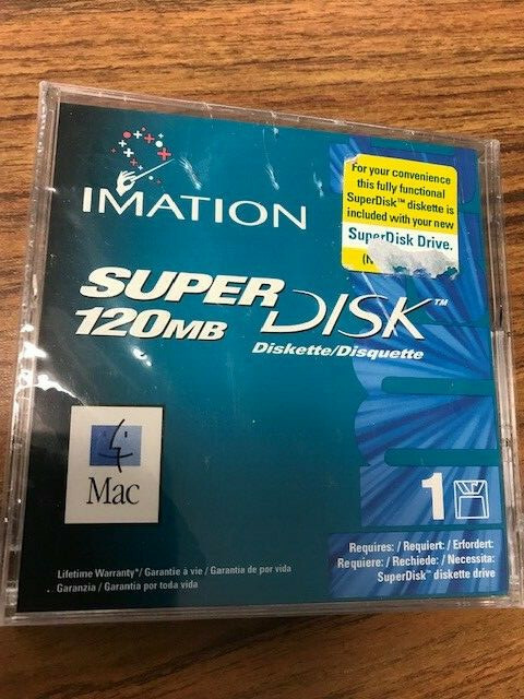 Imation Superdisk 120MB  Mac Format Blank Disk  51122