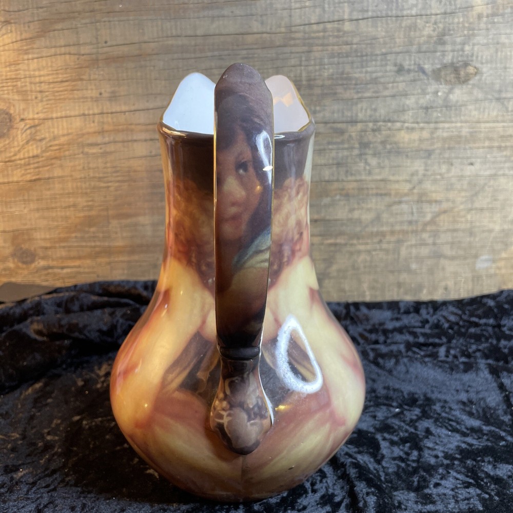 Ceramic Pitcher Formalities by Baum Bros. Cherub Collection