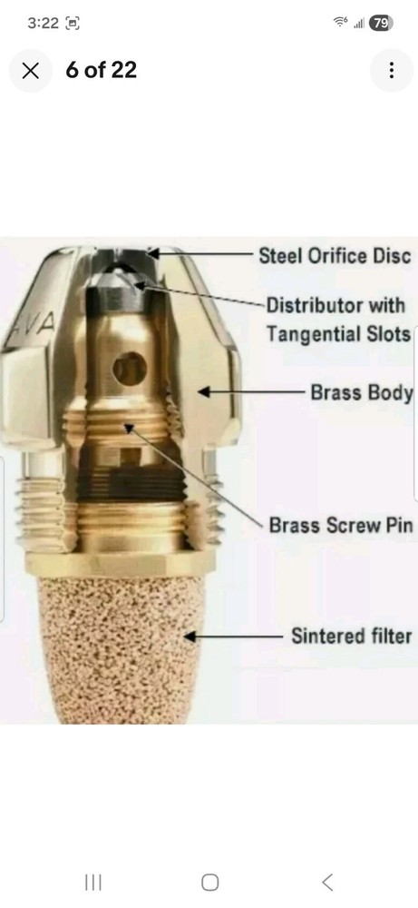 Delavan 1.00-60A Oil Burner Nozzle