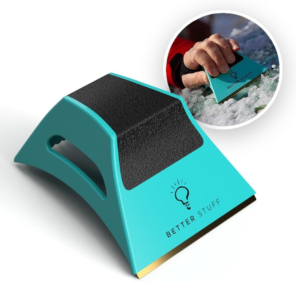 The Ultimate Ice Scraper: Patented Shape Shifting Design, Ergonomic & Compact