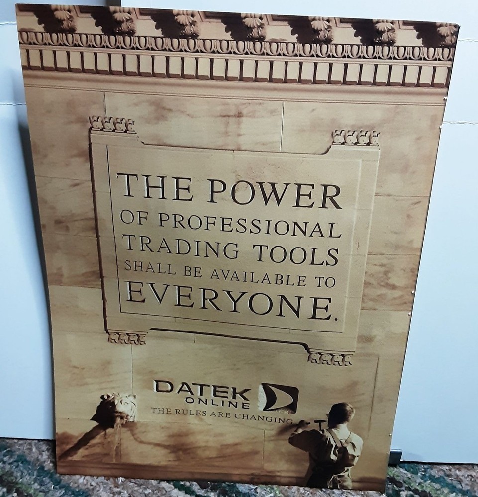 2000 DATEK Online Trading Rules Are Changing Dot-Com Print Ad