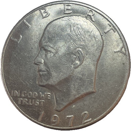 1972 Eisenhower dollar D mint Type 1