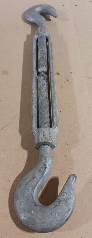 1" THREAD Turnbuckle HOOK Pulley Galvanized Drop Forge MILITARY SURPLUS TIE DOWN