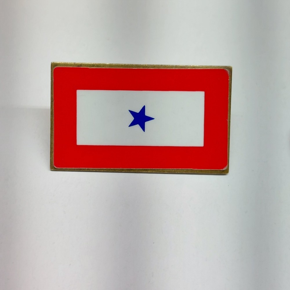 Service 1 Blue Star Lapel Pin Pinback
