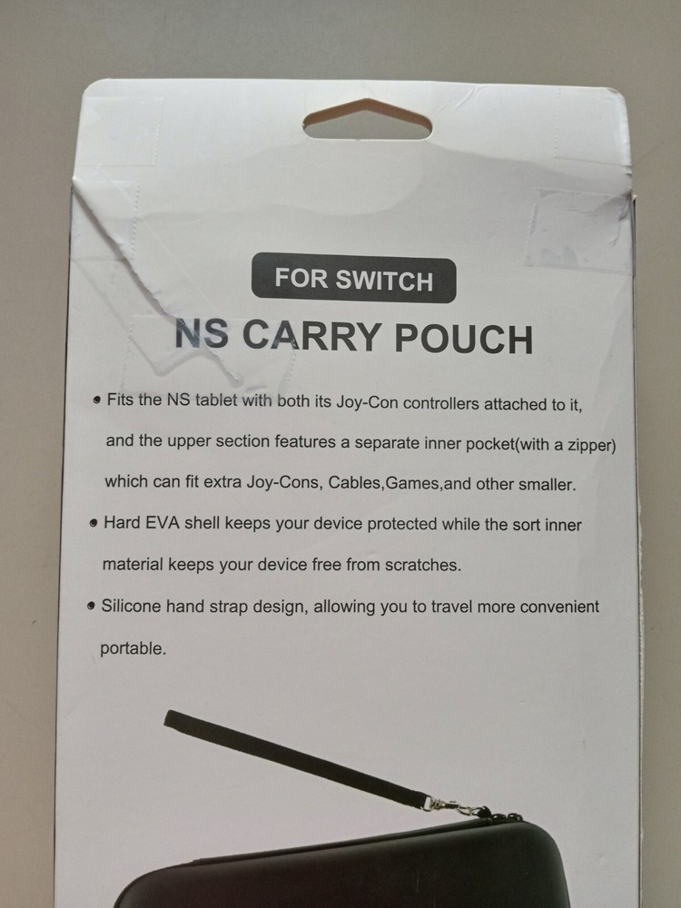 NS Carry Pouch For Nintendo Switch NEW OPEN BOX SEE PHOTOS