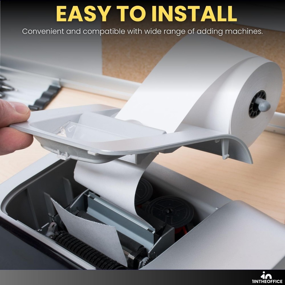 Adding Machine Rolls 2 1/4" x 130' - 12 Uncoated Rolls, Bright White