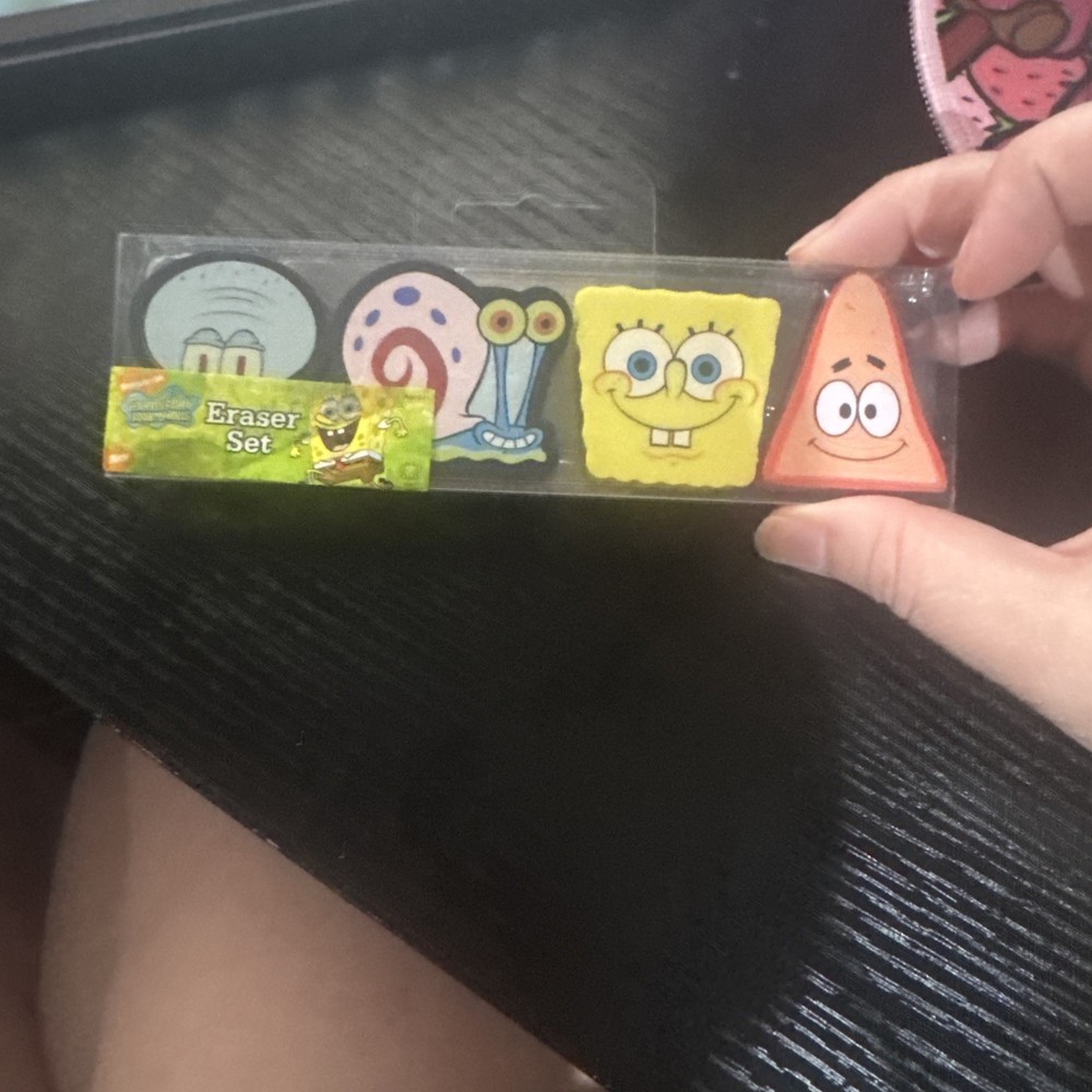 Nickelodeon - SpongeBob SquarePants - Eraser Set - BNIP (2008)